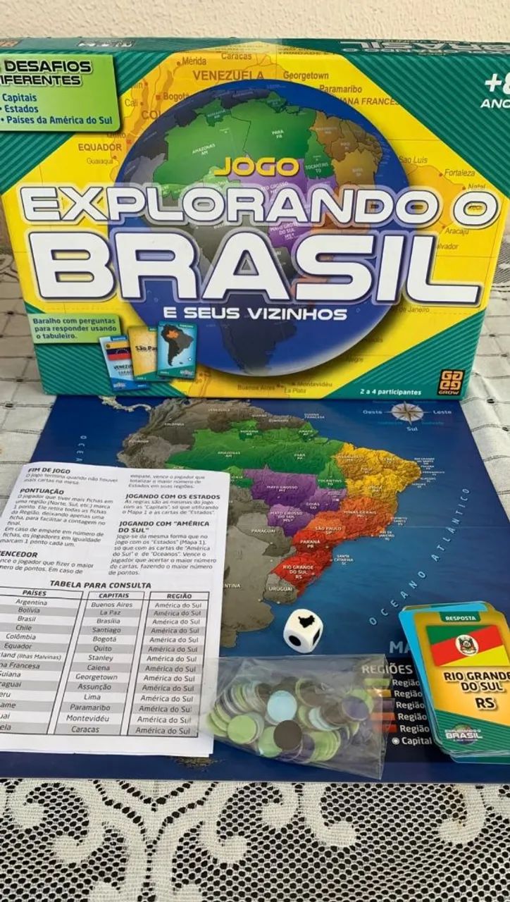 Jogo de Tabuleiro Exprolando o Brasil - Foto 2
