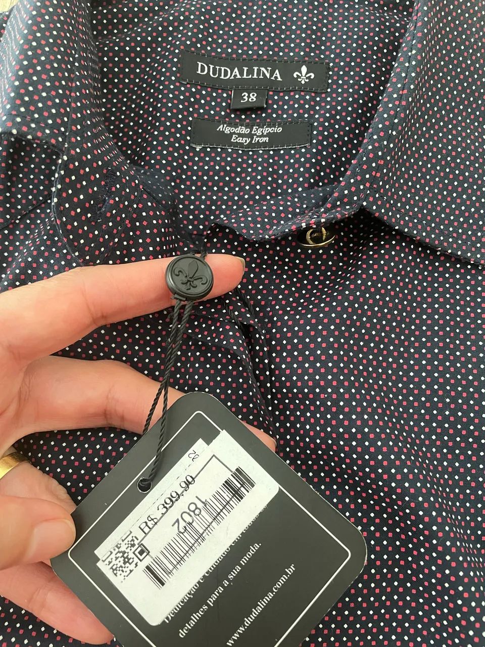 Camisa Dudalina n-38 em Algodão Egípcio  - Foto 5