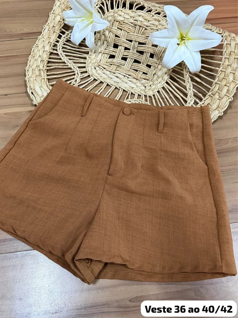 SHORT  TECIDO LINHA 