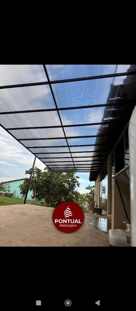Estrutura metálica coberta de policarbonato  - Foto 2