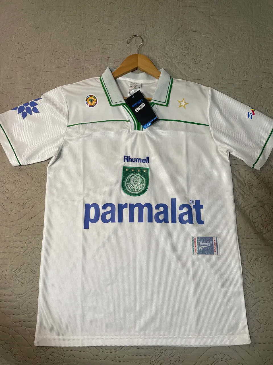 Camisa palmeiras da Sociedade Esportiva Rhumell Parmalat 1998-1999