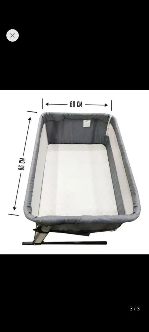 Mini berço acoplado 