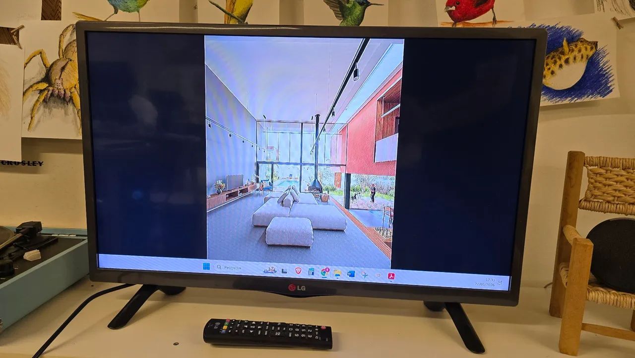 Tv LG 28" preta - 28LB700B-SC - Foto 2