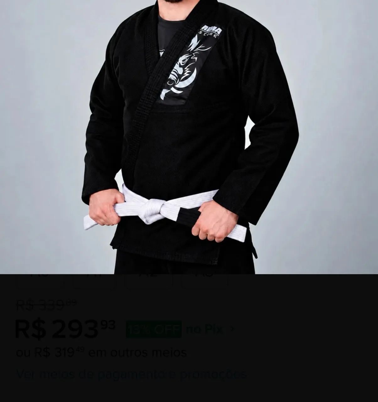 KIMONO TRANÇADO AKIRA START - COM FAIXA - Foto 2
