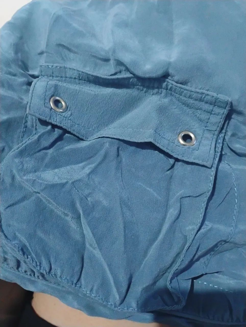 Short azul curto tamanho 38 - Foto 3