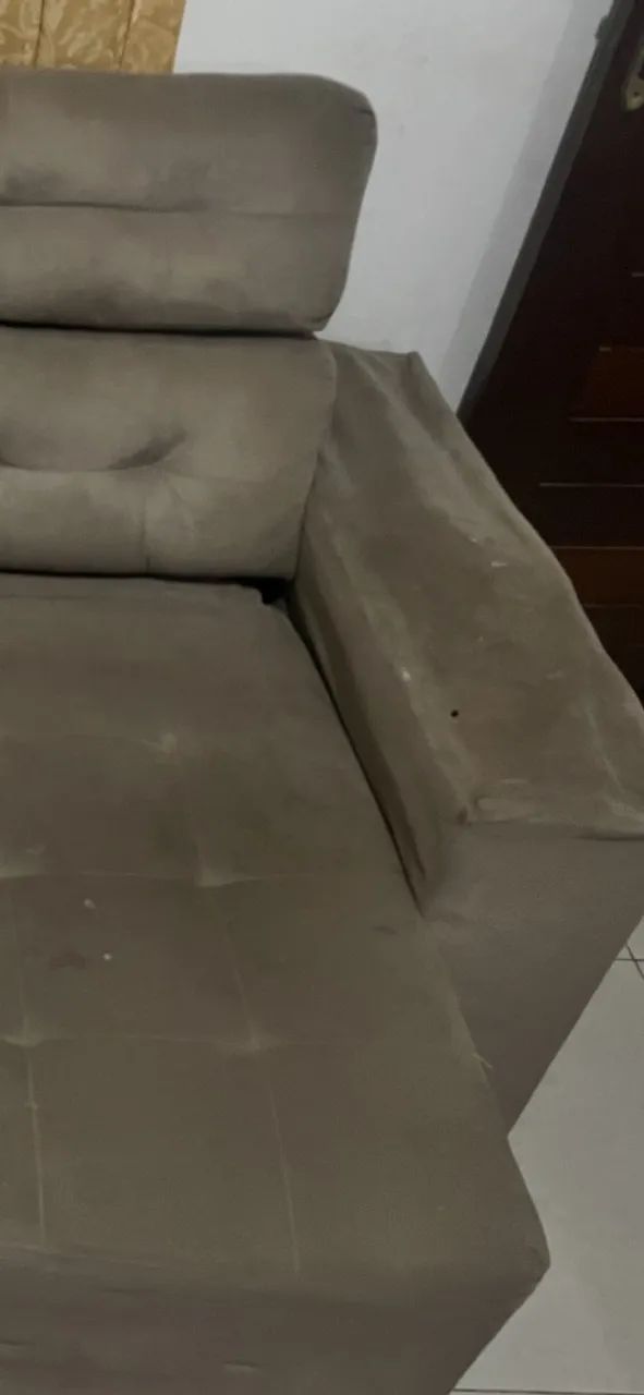 Sofá Retrátil e Reclinável com Chaise - Ótimo para Sala! - Foto 2