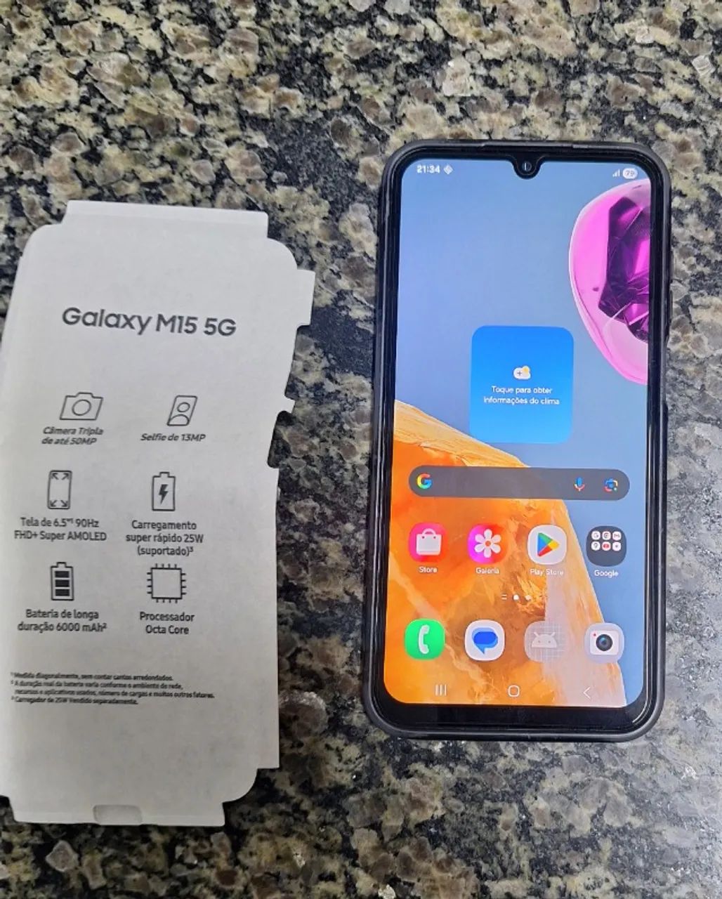 Samsung Galaxy M15 5G - 128GB (Com Caixa e Manuais) - Foto 3