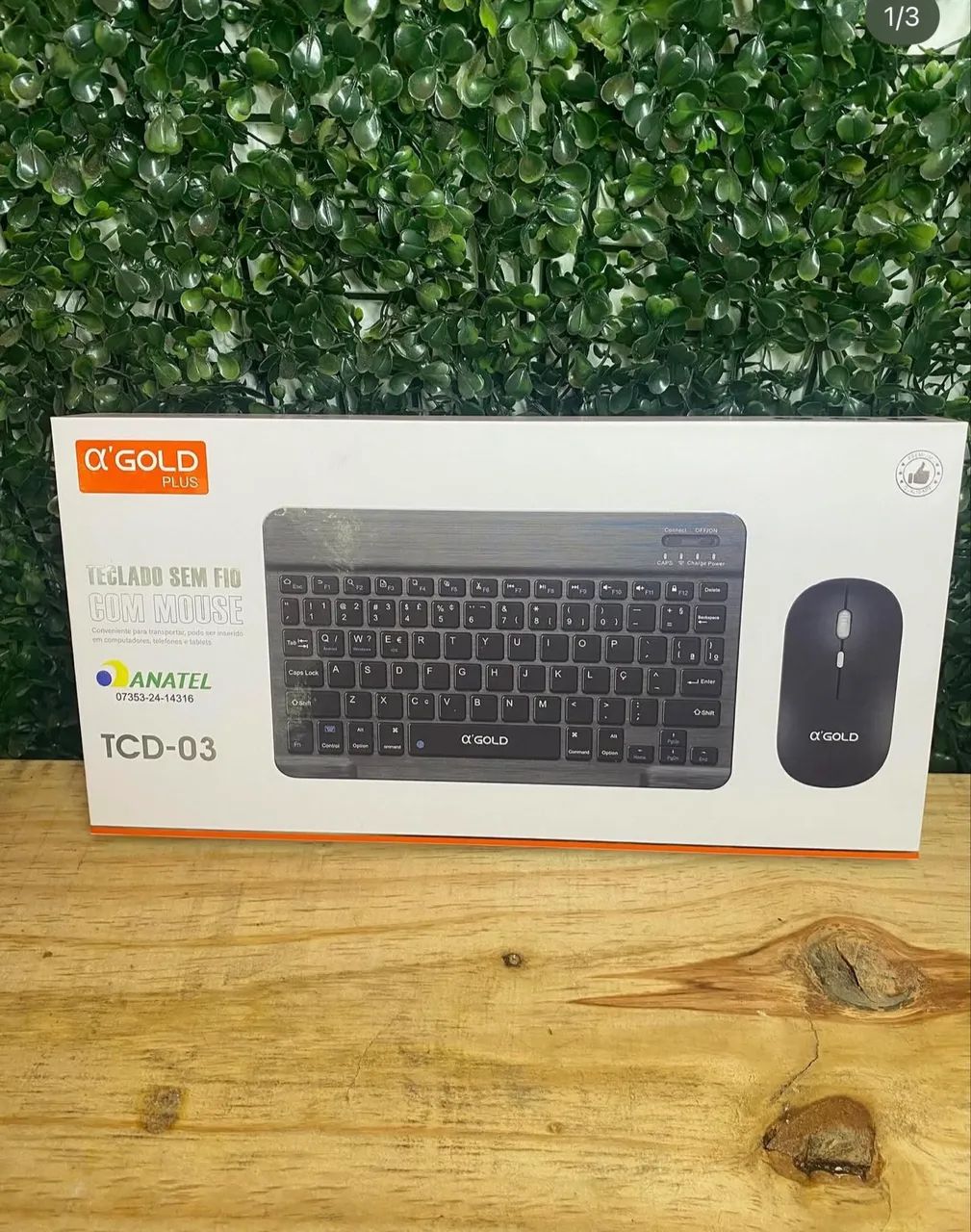 Kit Teclado + Mouse Bluetooth ultra SLIM p/ PC, Tablet e iPad