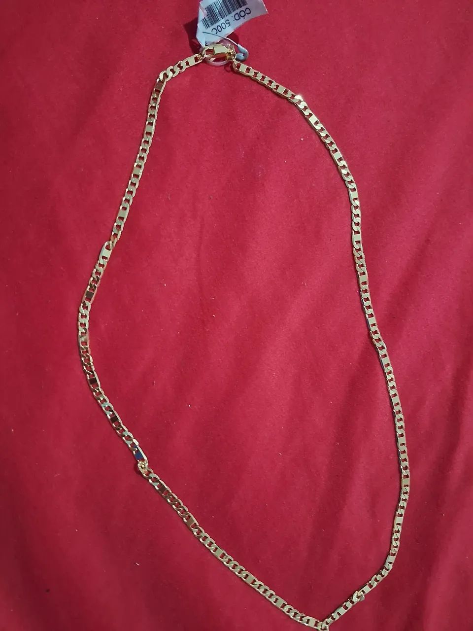 Cordão e pulseira masculina 