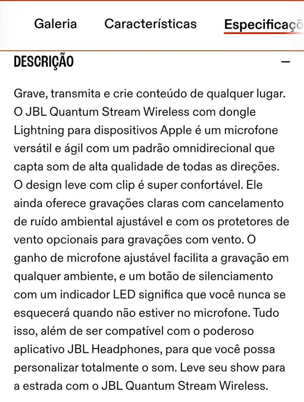 Microfone JBL sem fio lapela conector tipo lighting (Não é tipo c) - Foto 4