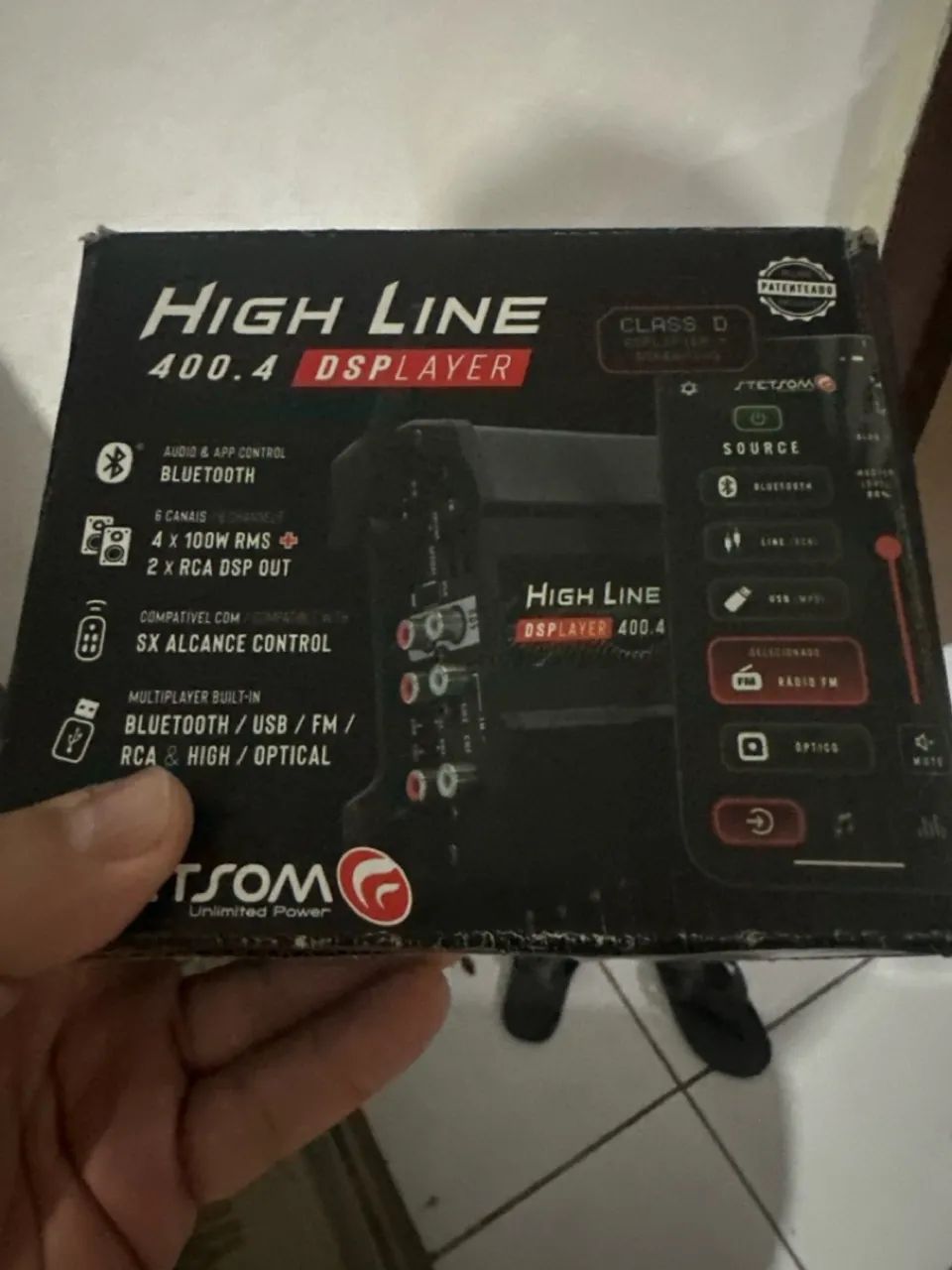 Módulo Stetsom Dsp HL 400x4 com processador e player USB