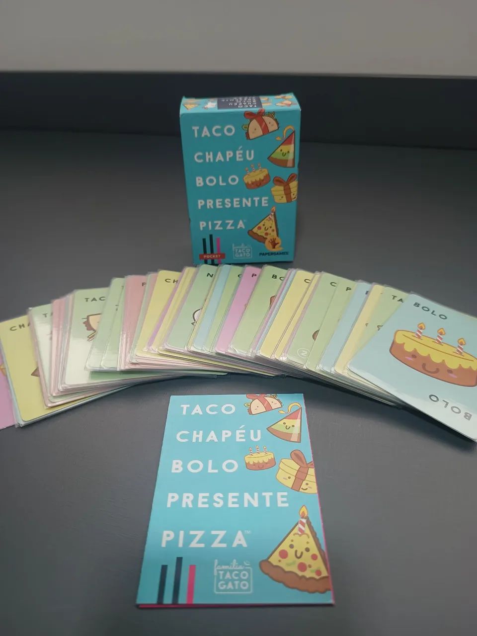 Jogo de Tabuleiro Taco, Chapéu, Bolo, Presente e Pizza - Foto 3