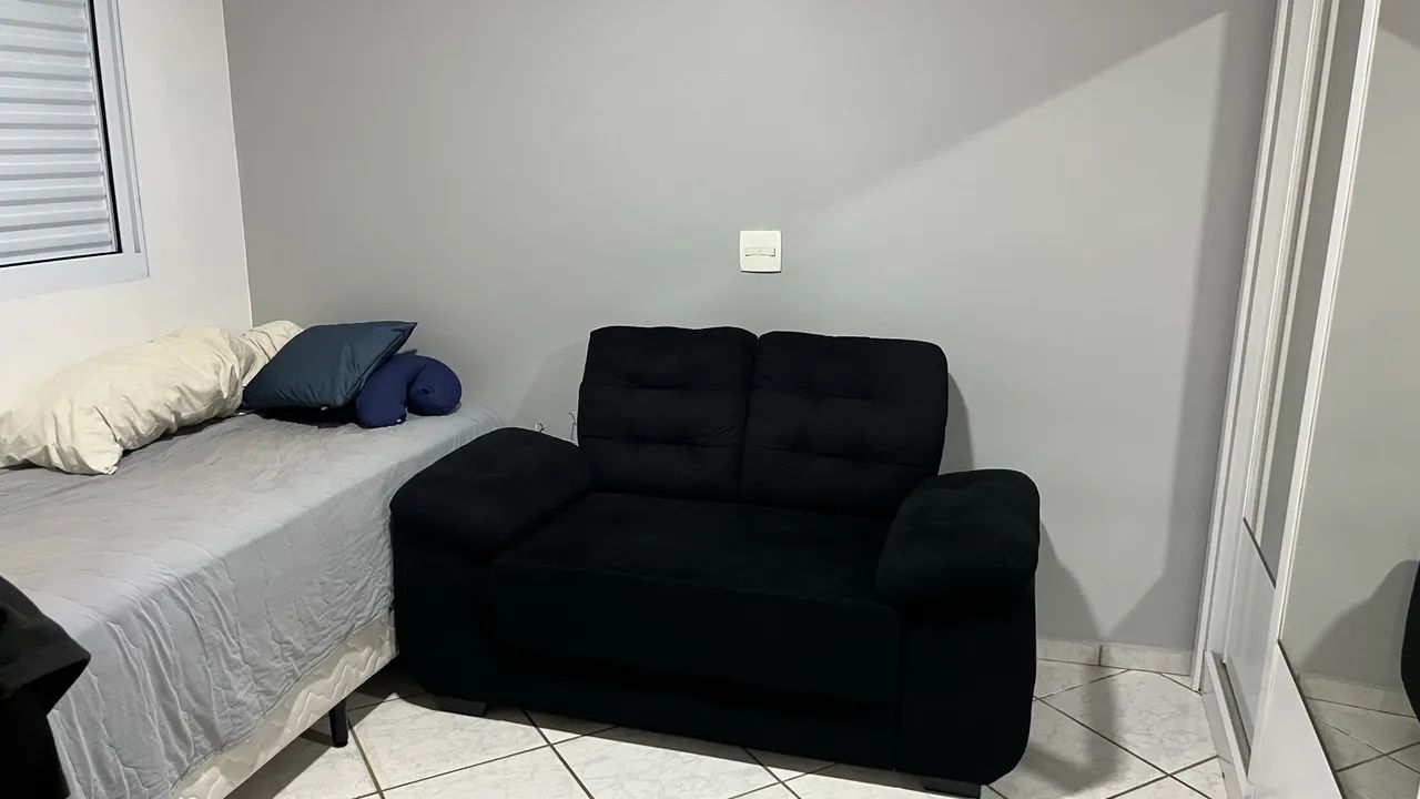 Sofá Preto 2 Lugares - Foto 4