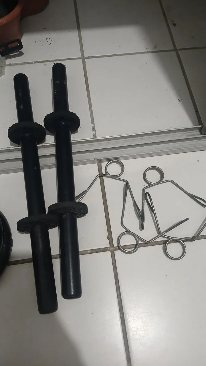 Kit pesos e halteres - Foto 3