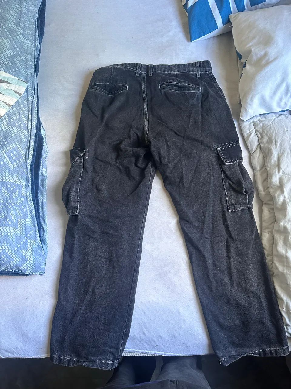 Roupa calça cargo jens C&A