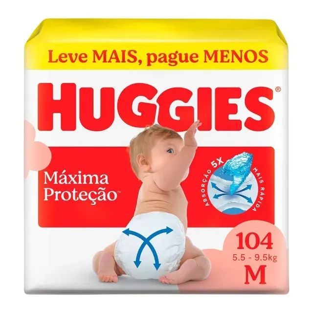 Fralda Huggies Máxima Proteção M e G - Promoção R$ 99,99 - Foto 3