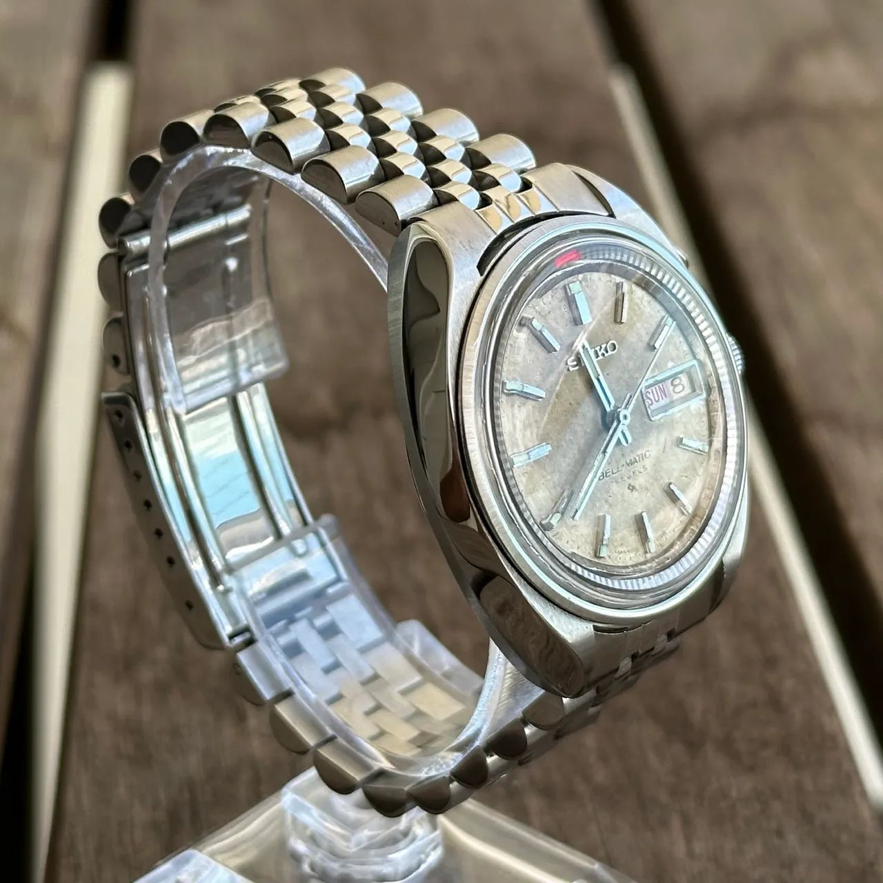 Relógio Seiko Bell-Matic Automático Dial Patinado - Foto 4