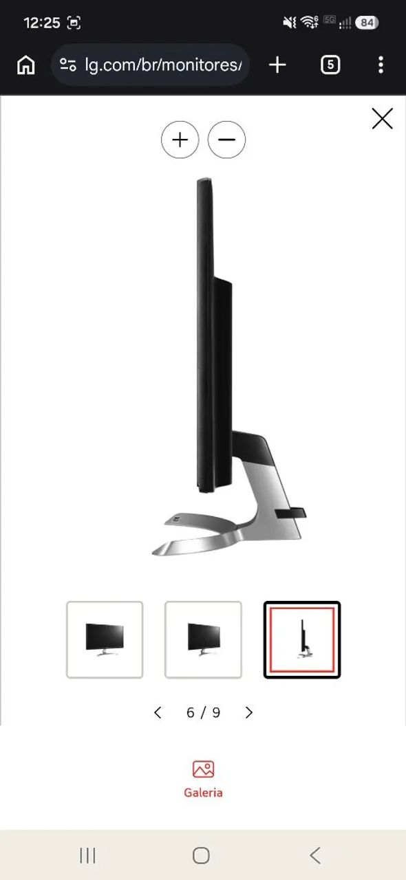 Monitor 27" LG Flatron 27UD59-B - Seminovo com Suporte