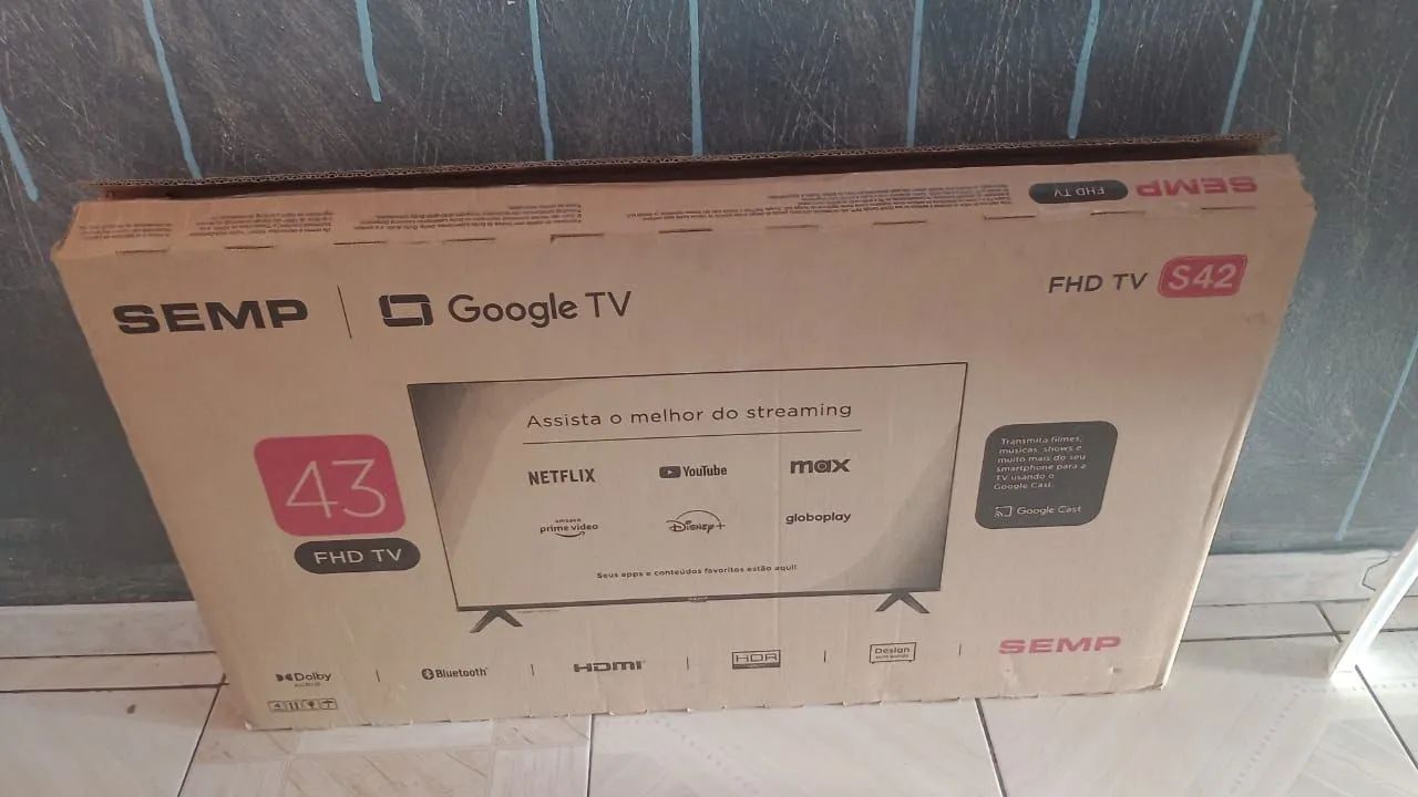 Caixa de TV de 43 polegadas 