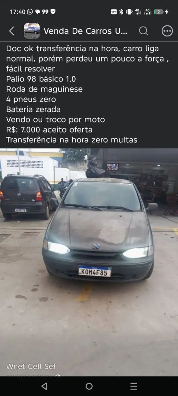 Fiat Palio EDX 1.0 MPI 2P 1998