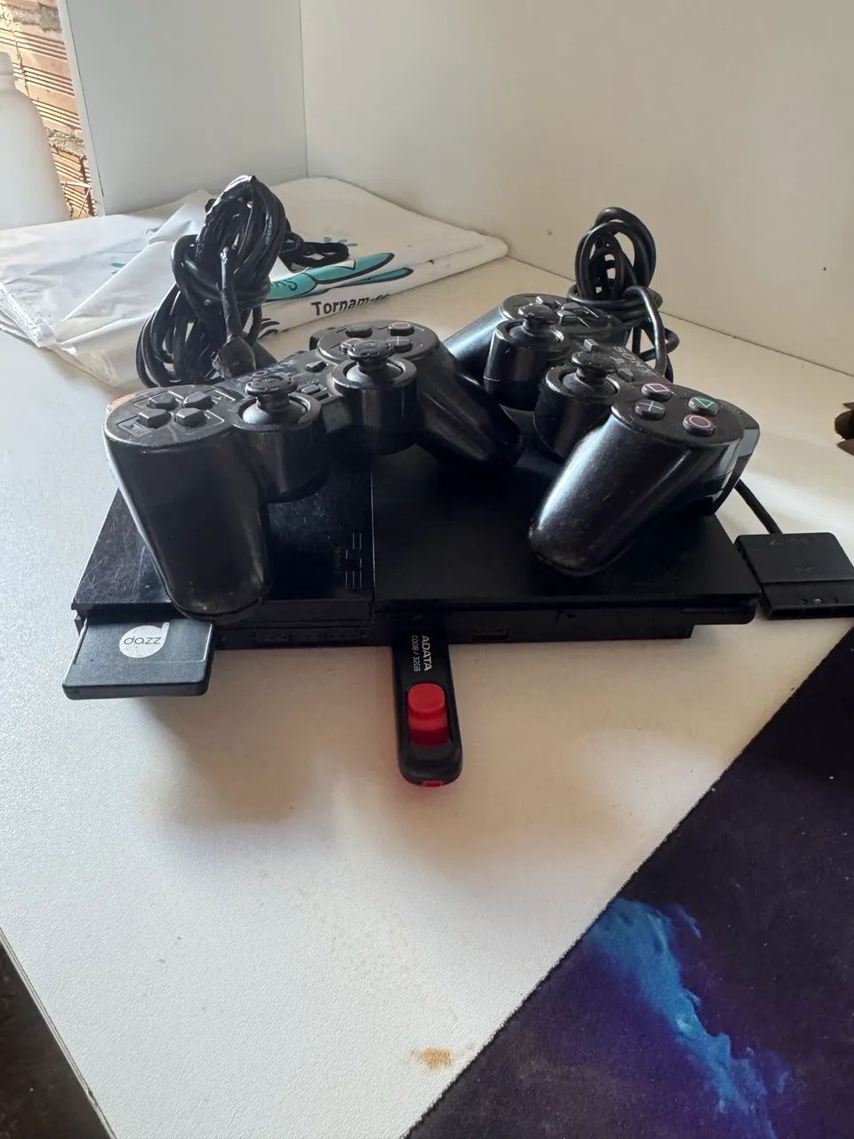 Ps2 completo com 2 controles e jogos  - Foto 2