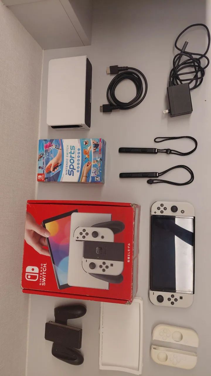 Nitendo Switch OLED com capinha, película, caixa e jogo. - Foto 3