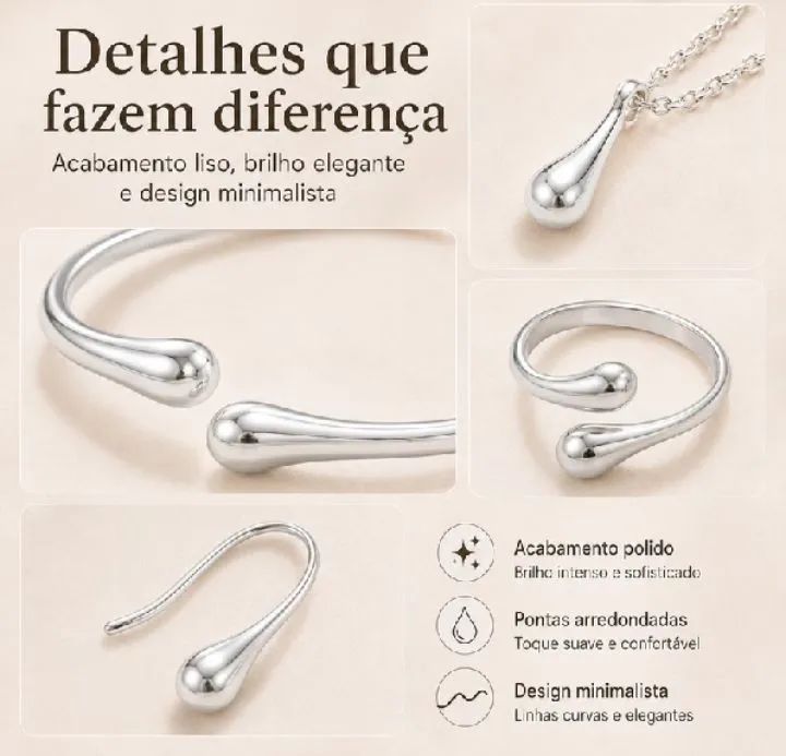 Lindo kit Gotas 4 peças  - Foto 4