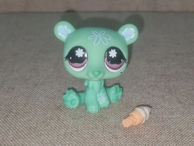 LPS #794 - Urso polar verde com sorvete