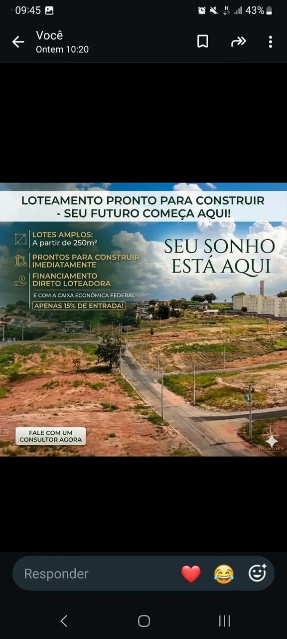 lotes de 250m em loteamento aberto em mogi das cruzes