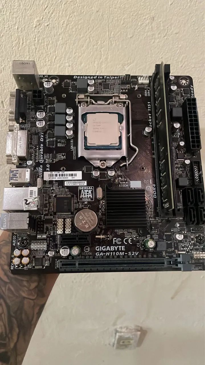 Kit intel, placa mãe+memória ram de 16+ processador i37100