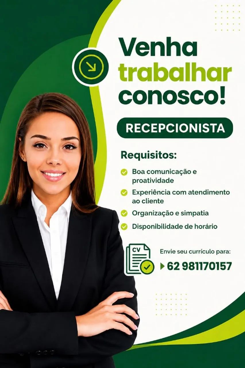 Vaga para trabalho em clínica odontologica