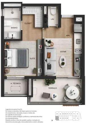 PLANTA 45m²