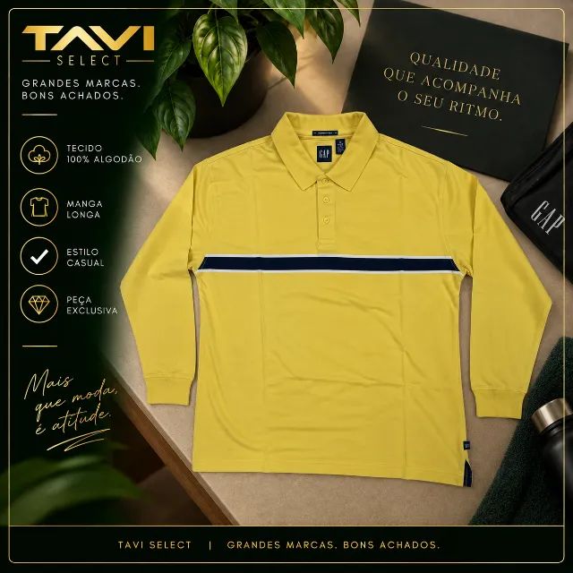 Polo GAP Manga Longa