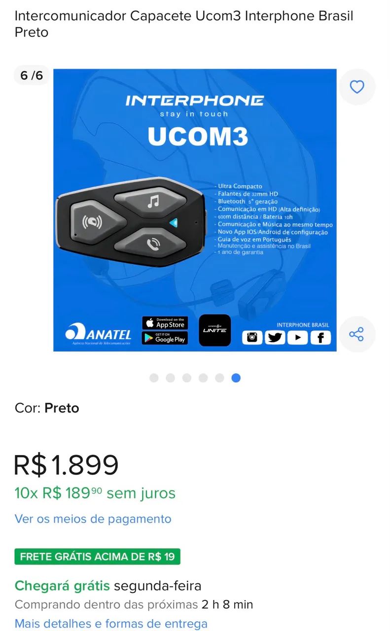 INTERCOMUNICADOR U-COM 3 MOTOCICLISTAS  - Foto 4