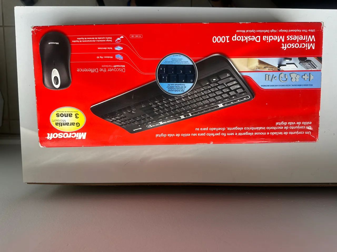 Kit sem fio teclado + mouse Microsoft completo