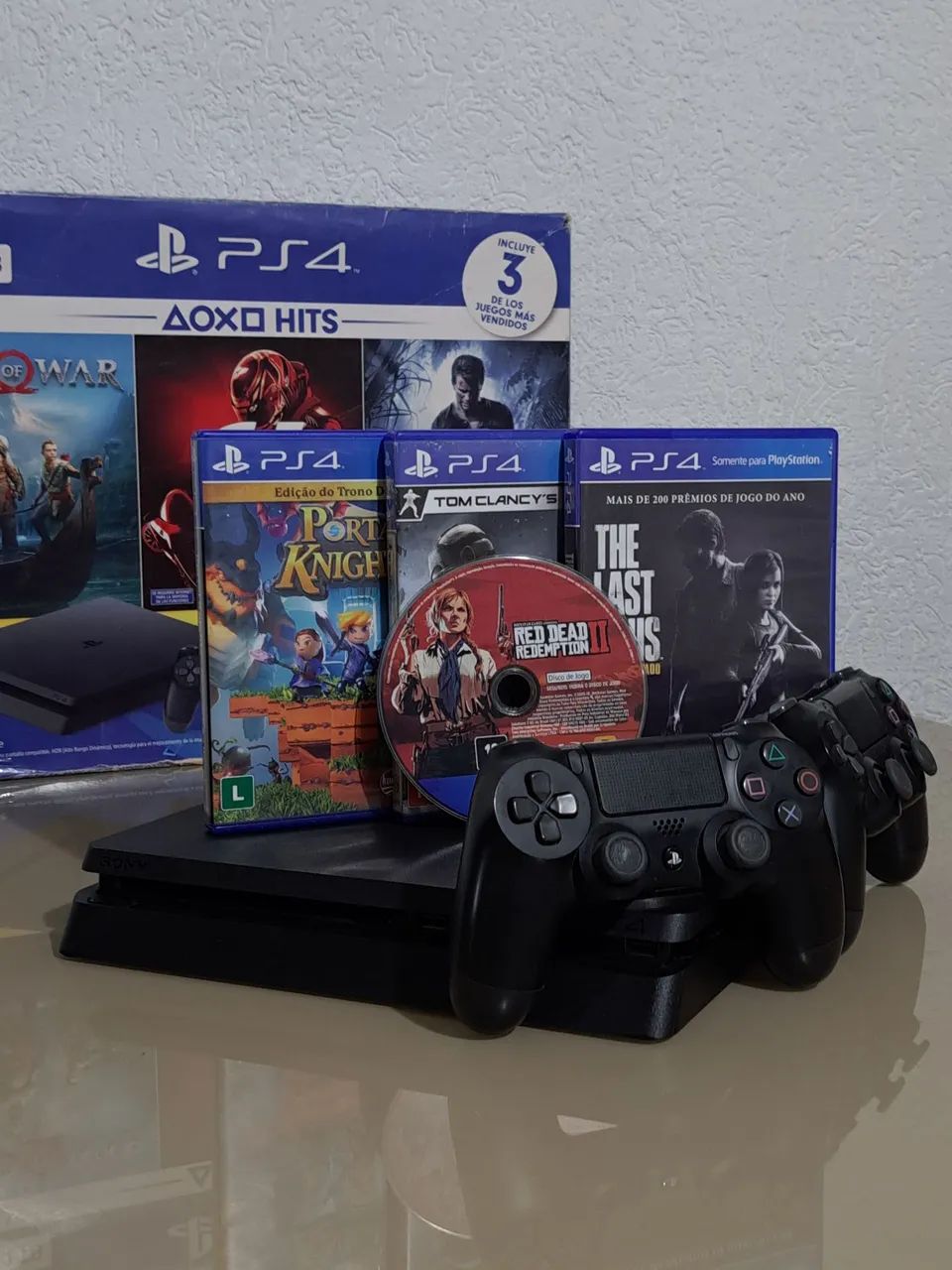 Ps4 Slim 1tb com Caixa 2 controles + 4 jogos - Foto 5
