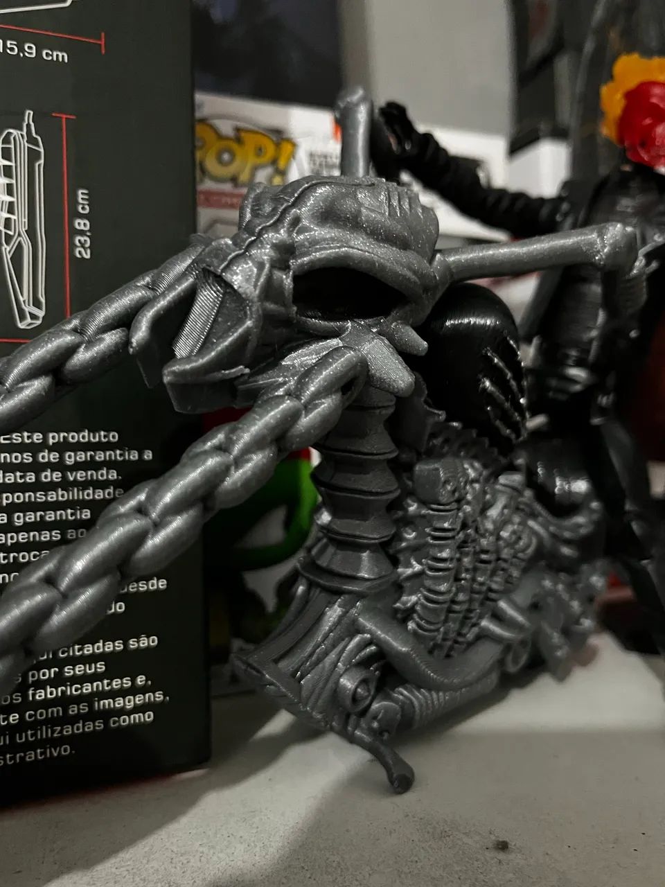 Action Figure Motoqueiro Fantasma + HellCycle - Foto 2