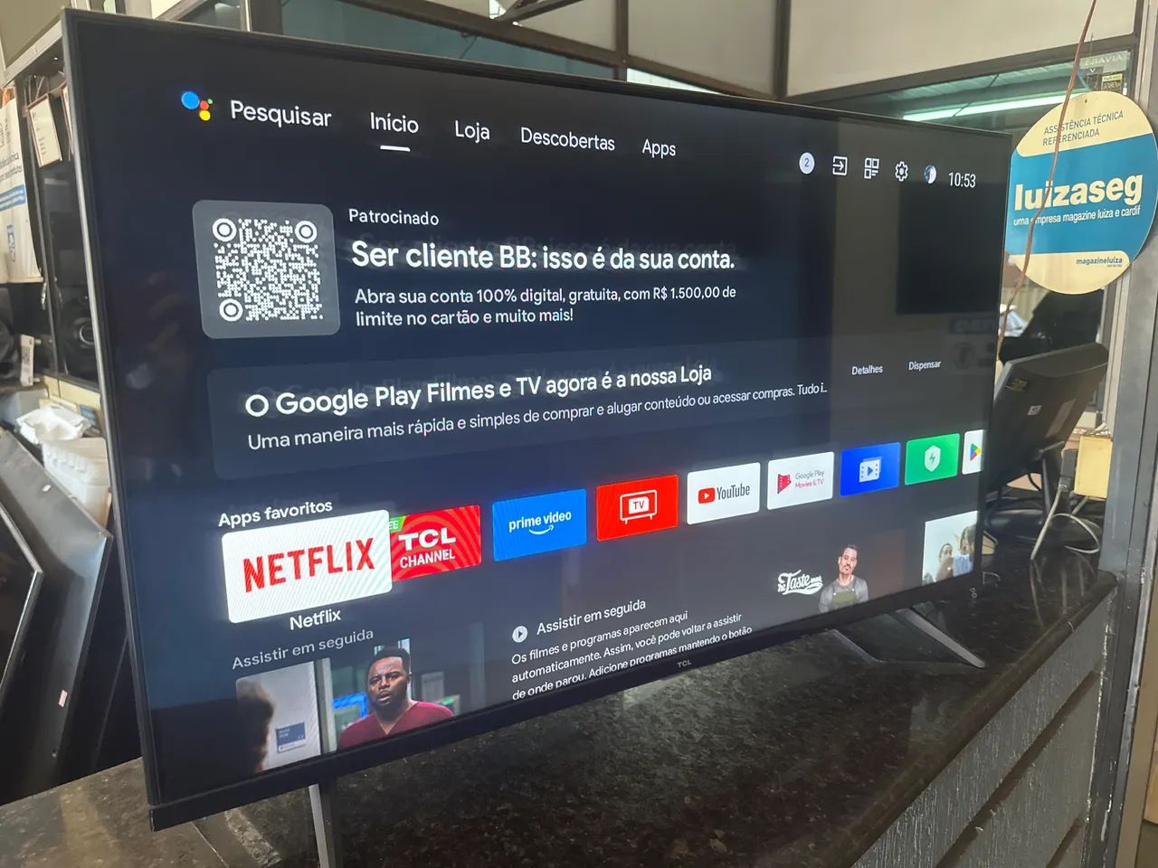 Smart tv 43 Android TCL com garantia