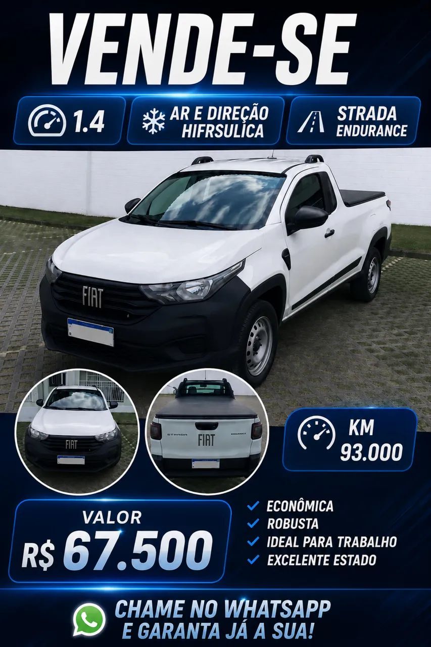 Fiat Strada Endurance 1.4 Flex 8V CS Plus 2022