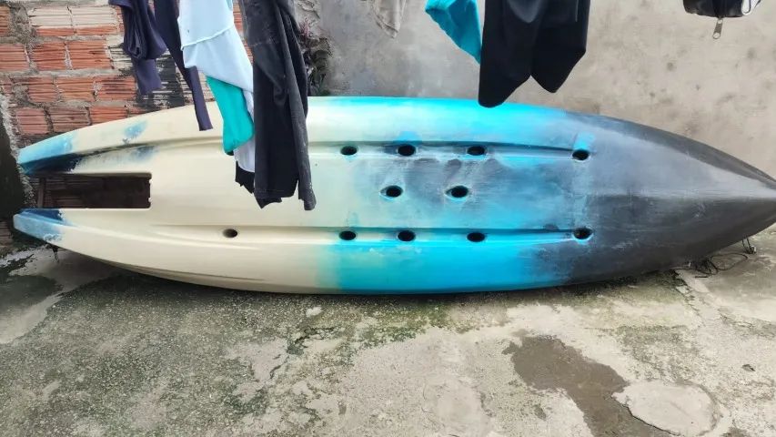 Caiaque bruden com motor marinizado 3hp - Foto 3