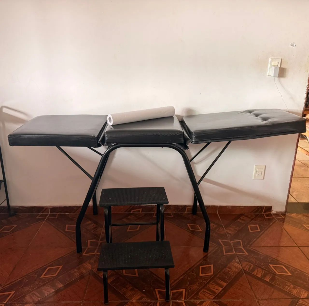 Maca, escadinha e carrinho 