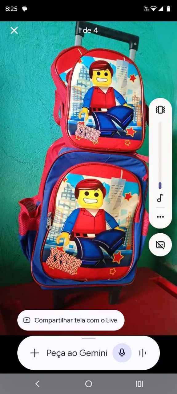 Mochila infantil masculino 