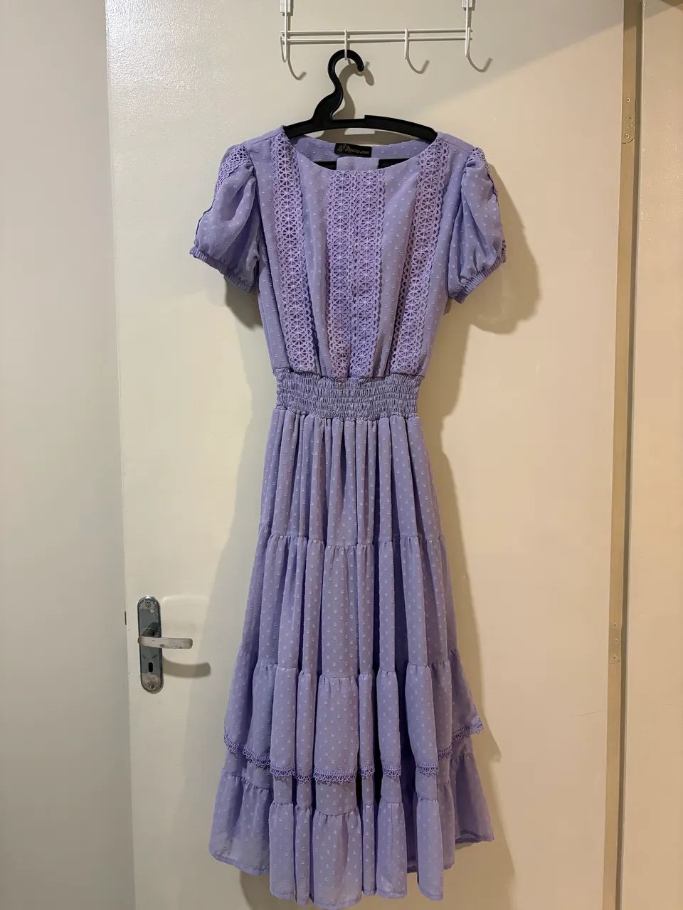 Vestido lilás em chiffon 