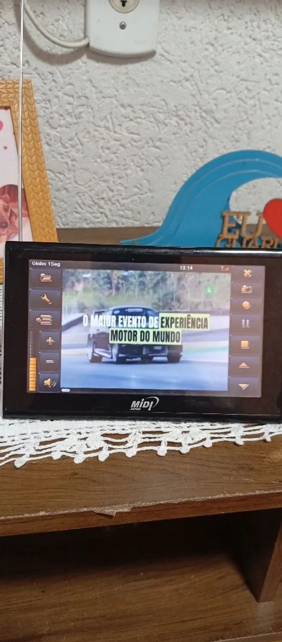 Tv portátil e GPS tela 7 polegadas tv digital bluetooth FM cartão e fonte bateria boa  - Foto 5