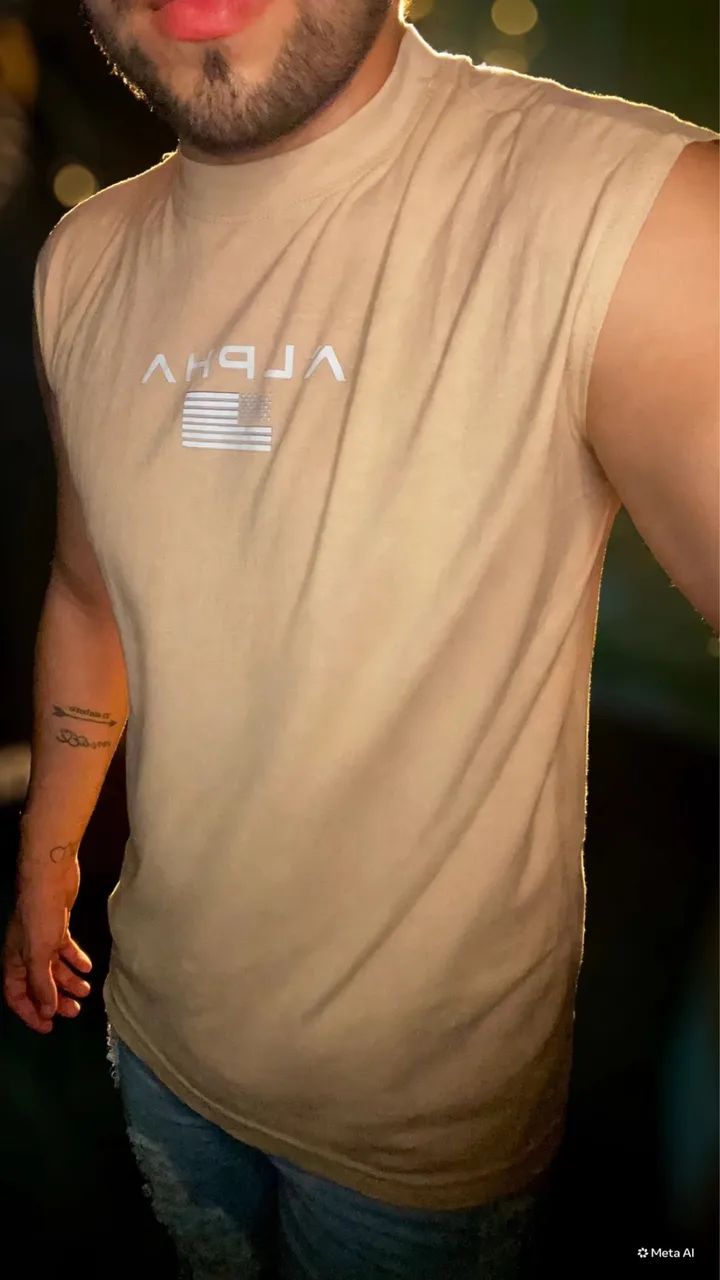 Blusa regata estampa Alpha - Foto 3