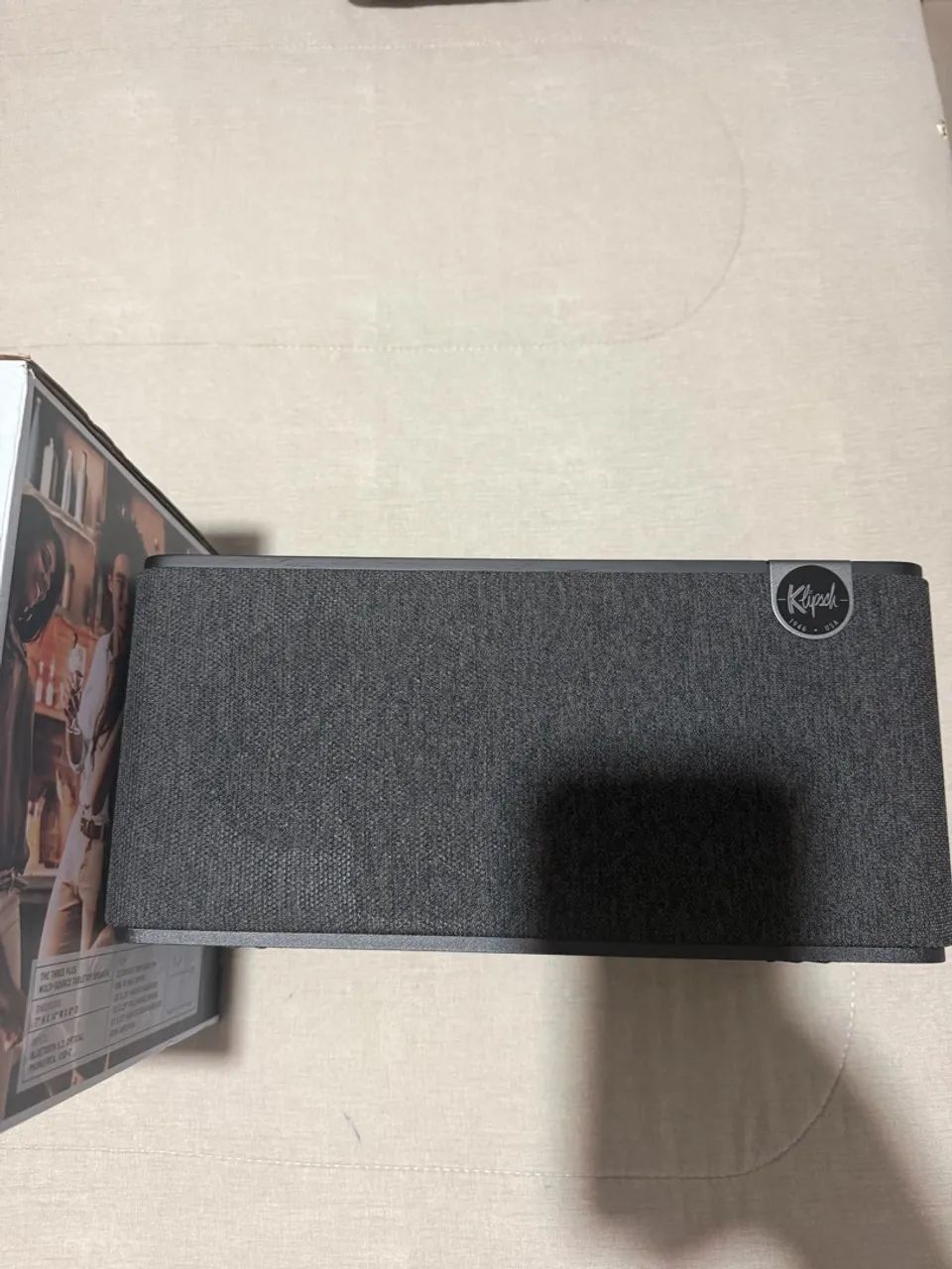 Caixa Bluetooth Klipsch The Three Plus 120W Auxiliar Preto - Foto 4