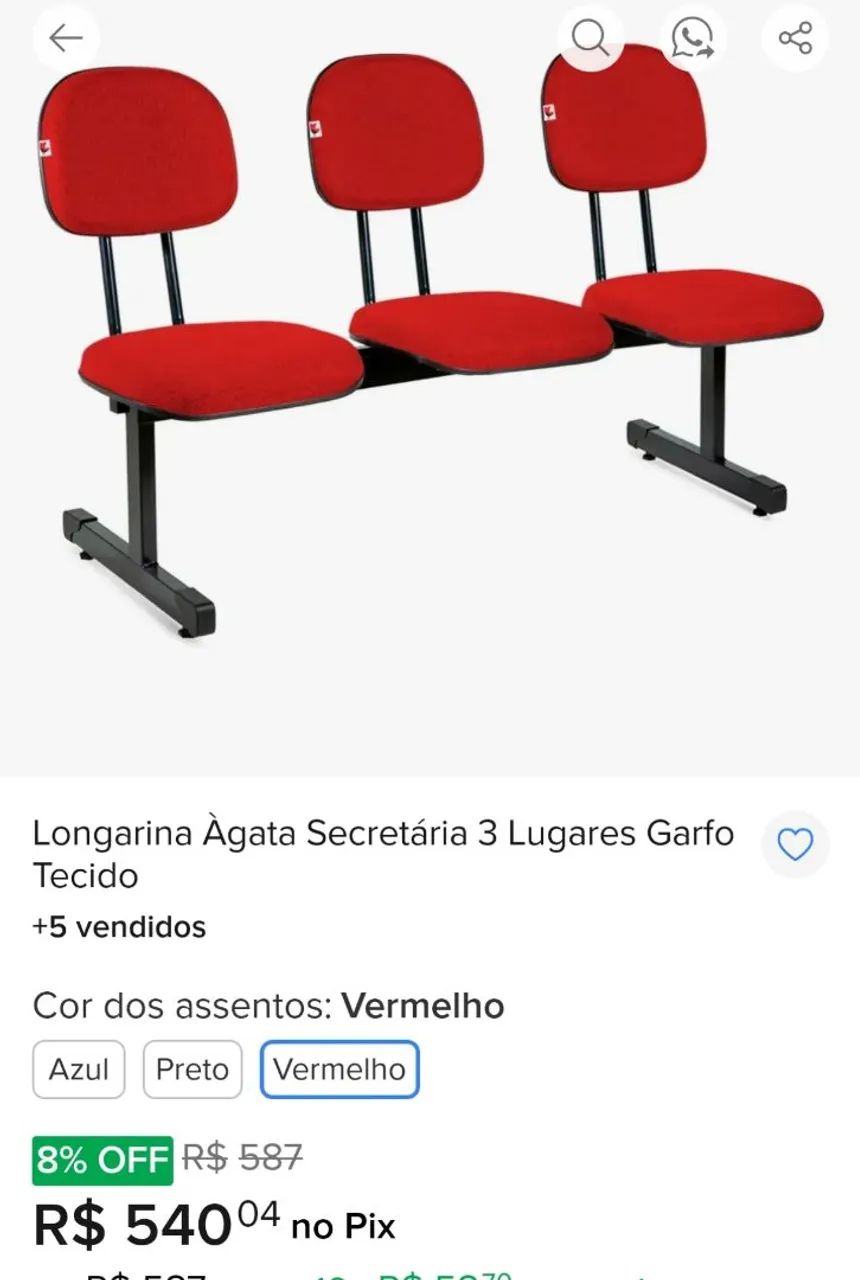 37 CADEIRAS LONGARINAS USADAS - Foto 2