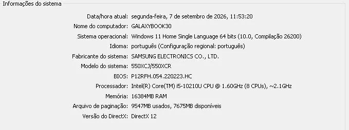 Galaxy book x30 i5 10th 16gb RAM 500GB SSD - Foto 3