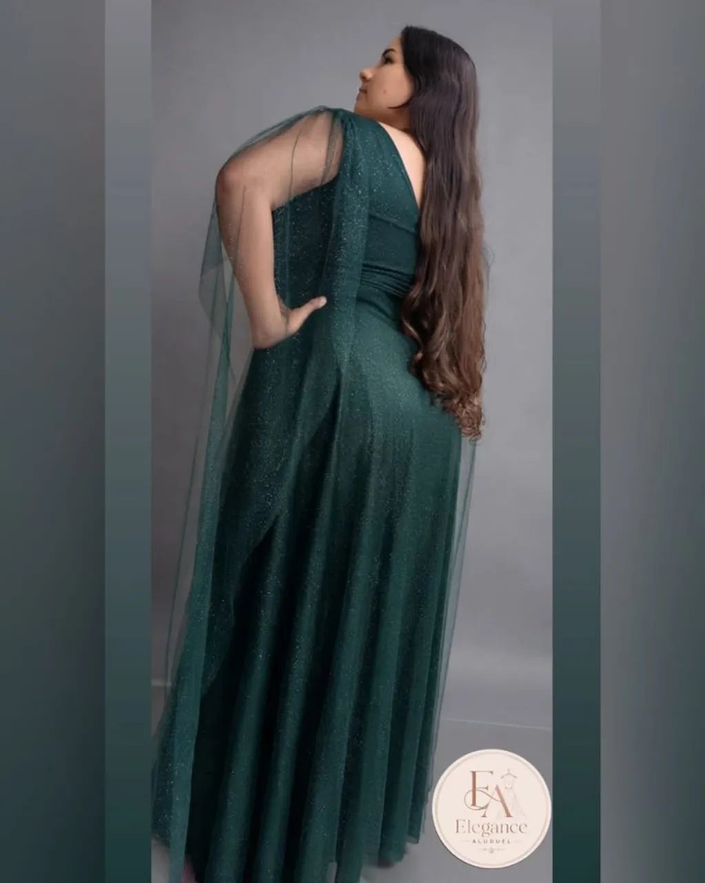Vestido de festa verde esmeralda  - Foto 3