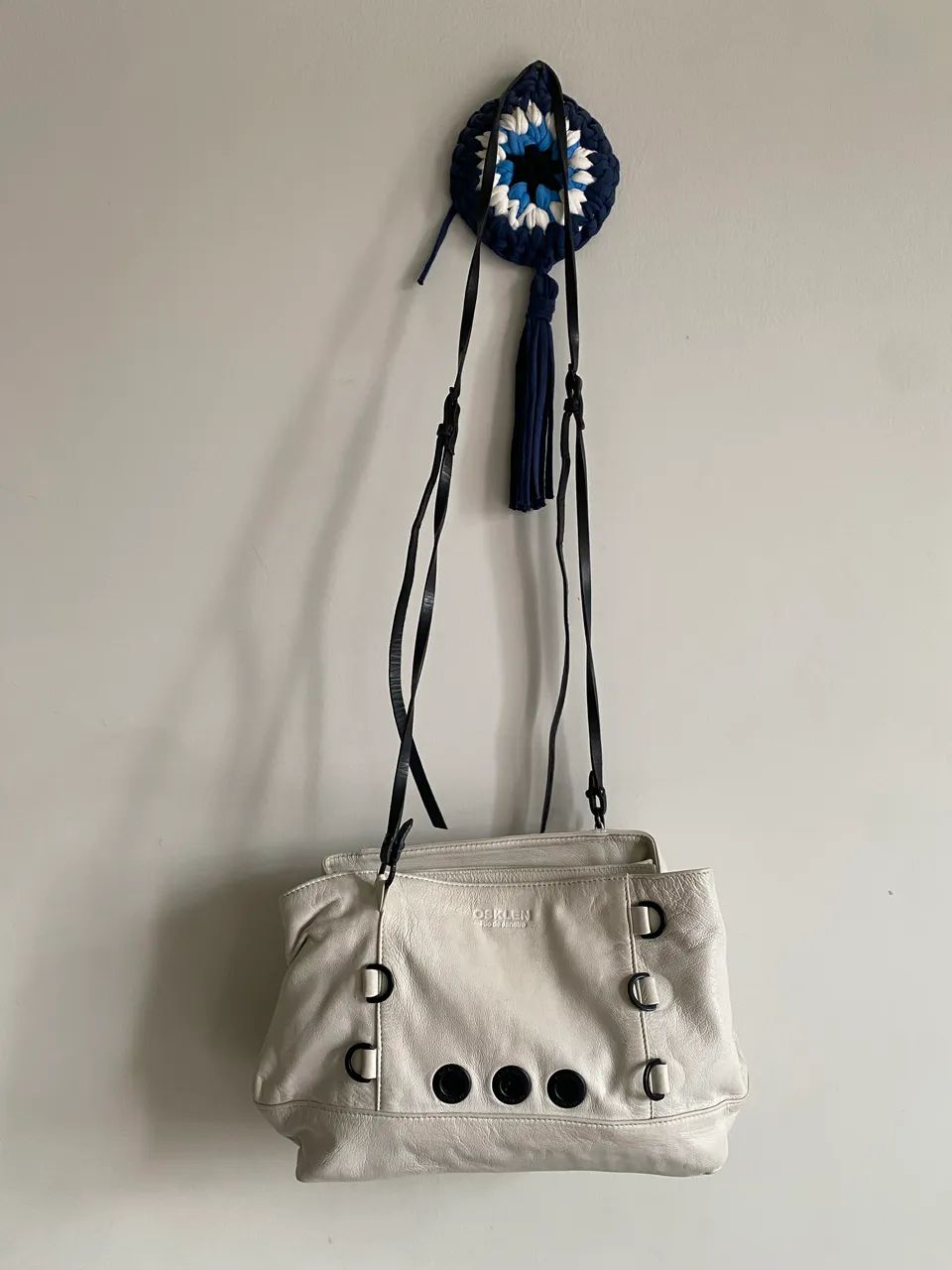 Bolsa Offwhite Osklen couro de búfalo  - Foto 2